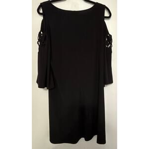 MSK Black Cold Shoulder Cocktail Dress Size Large